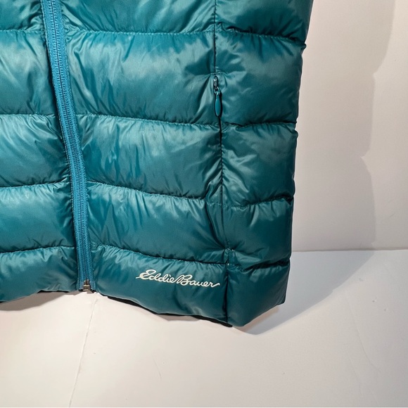 Eddie Bauer Women’s Puffer Goose Down Vest Jacket EB650 Green Full Zip Size: XS - Picture 5 of 12